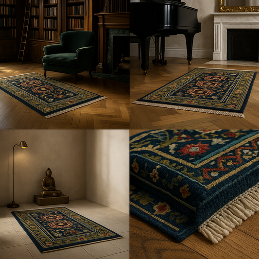 Imperial Highlands Hand-Knotted Tibetan Wool Rug — 2'4" × 4'5"
